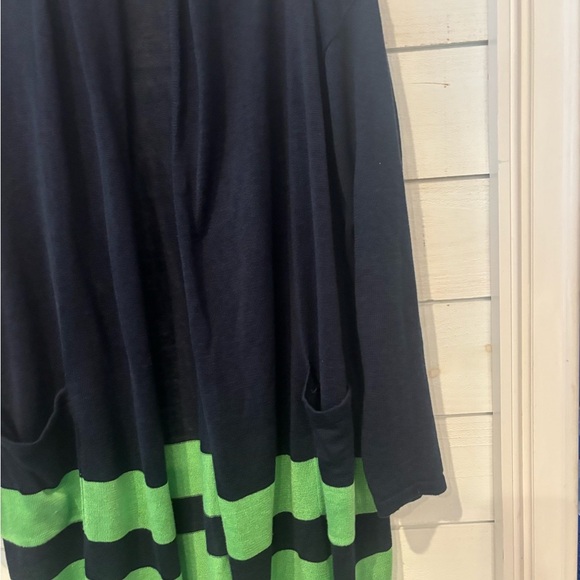 Lauren Ralph Lauren Linen Blend Border Stripe Cardigan
Navy/Green Size Medium - Picture 5 of 16